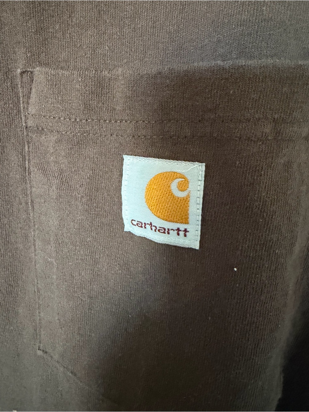 Carhartt Dark Brown Short-Sleeve Pocket Tee - Picture 3 of 4